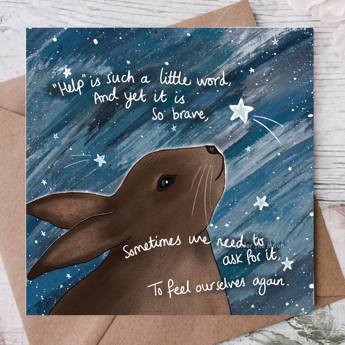 'Brave' - Greeting Card by Fox Under The Moon