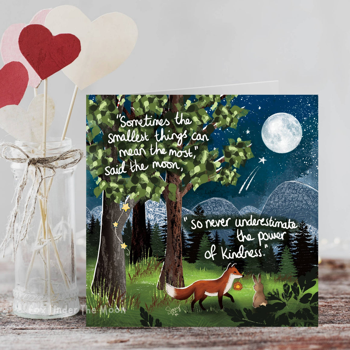 'The Smallest Things' -Greeting Card From Fox Under The Moon