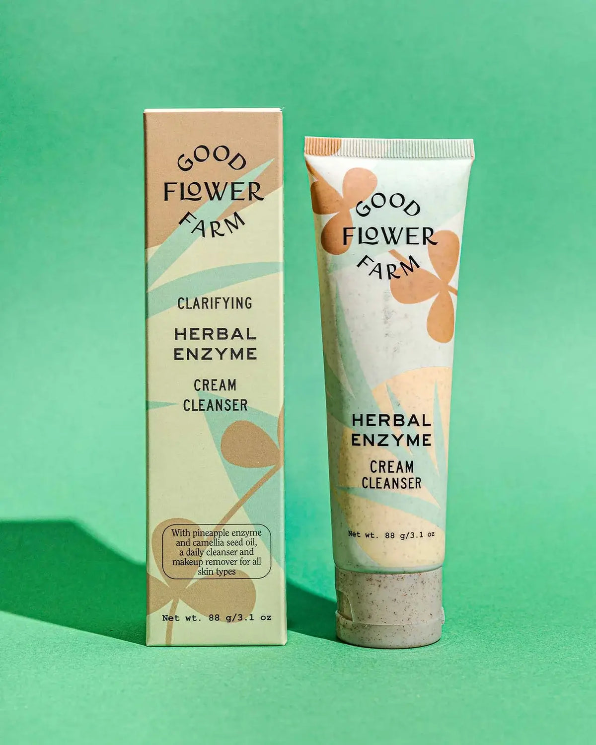 Herbal Enzyme Cream Cleanser / Eco Plastic-Free Tube