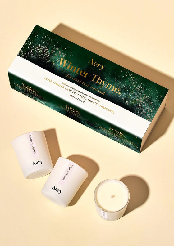 Winter Thyme Gift Set - Set of 3 Candles - Aery Living