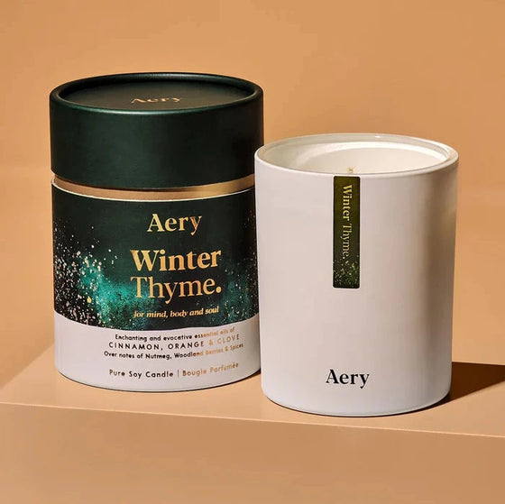 Winter Thyme Candle - Orange Clove & Thyme - Aery Living