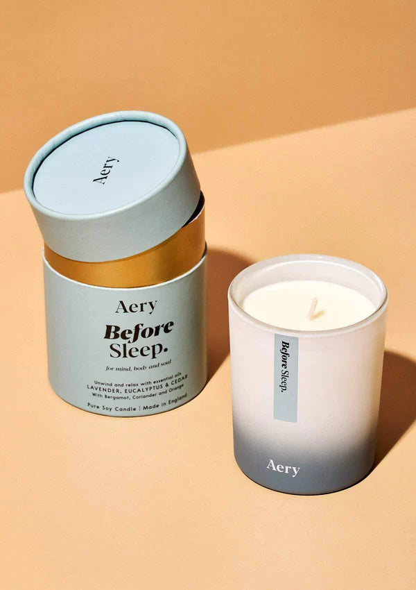 Aery Living - BEFORE SLEEP SCENTED CANDLE - LAVENDER EUCALYPTUS AND CEDAR