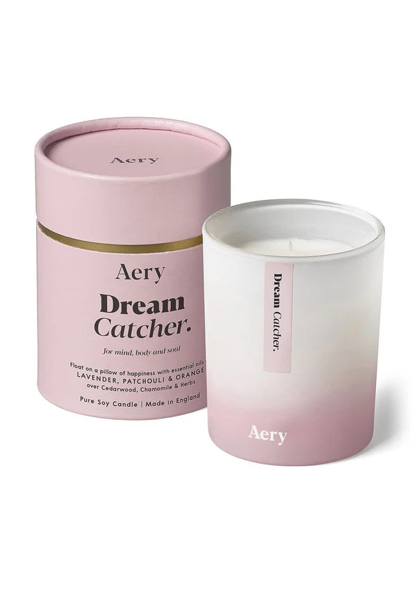DREAM CATCHER SCENTED CANDLE - LAVENDER PATCHOULI AND ORANGE - AERY LIVING CLOSE UP
