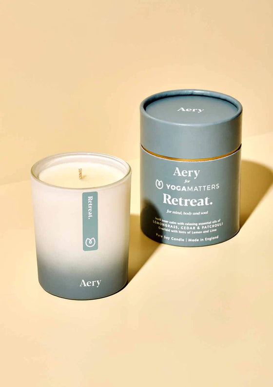 Aery Candle-RETREAT SCENTED CANDLE-YOGA MATTERS