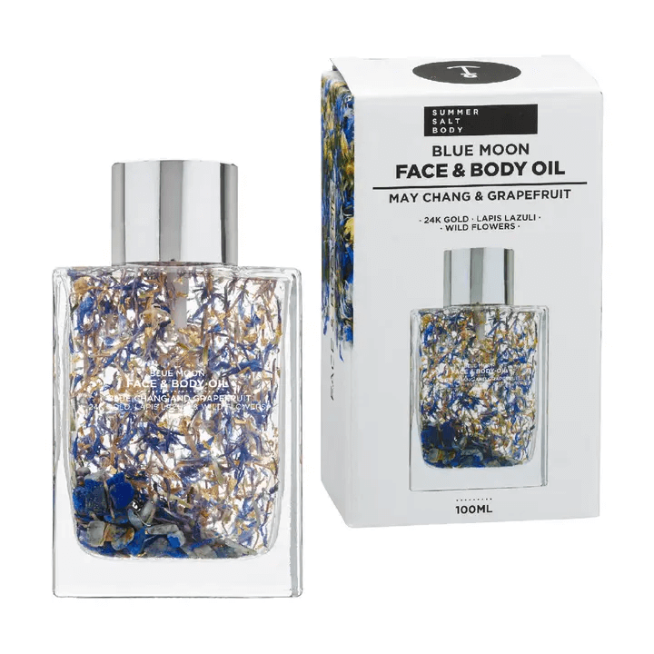 Face & Body Oil - Blue Moon - 100ml - Summer Salt Body-Live in the Light Naturally Ltd