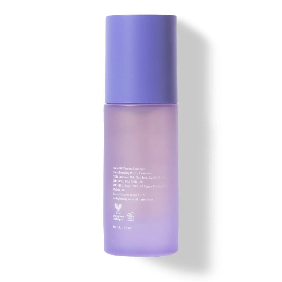 Bakuchiol Face Oil - 100% Pure bottle with purple cap for radiant skin benefits.