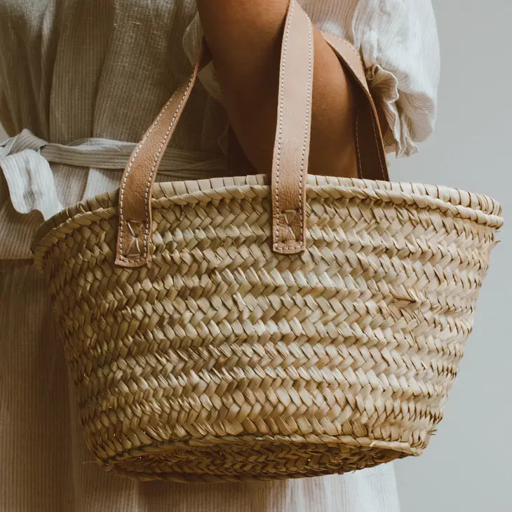 Straw french sales market bag