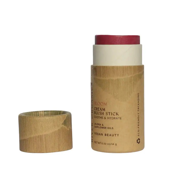 Creamy Vegan Blush Stick - Bloom 14g-River Organics-Live in the Light Naturally Ltd