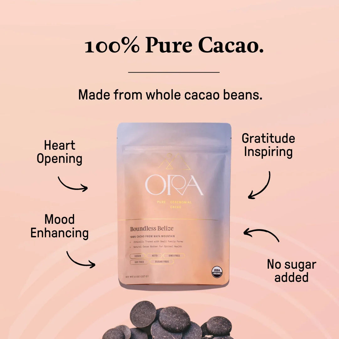 Boundless Belize - 100% Pure Organic Ceremonial Cacao 1/2lb