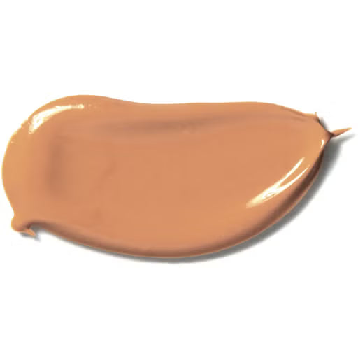 Brown makeup swatch on a white background