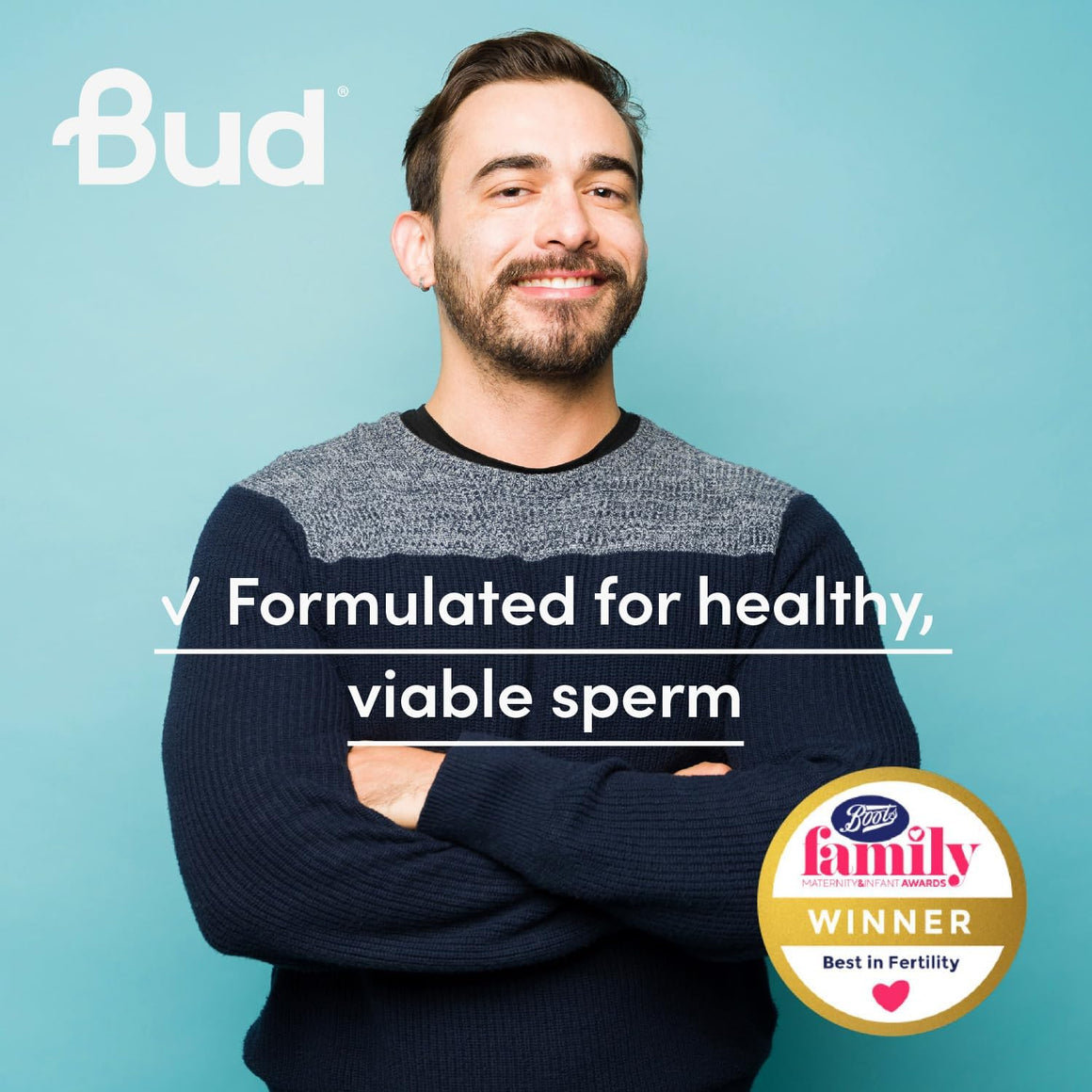 Bud Fertility & Beyond Formula for Men (60 Capsules) Award Winner