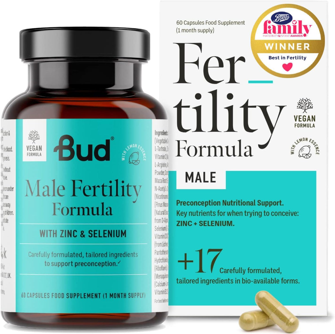 Bud Fertility & Beyond Formula for Men (60 Capsules)