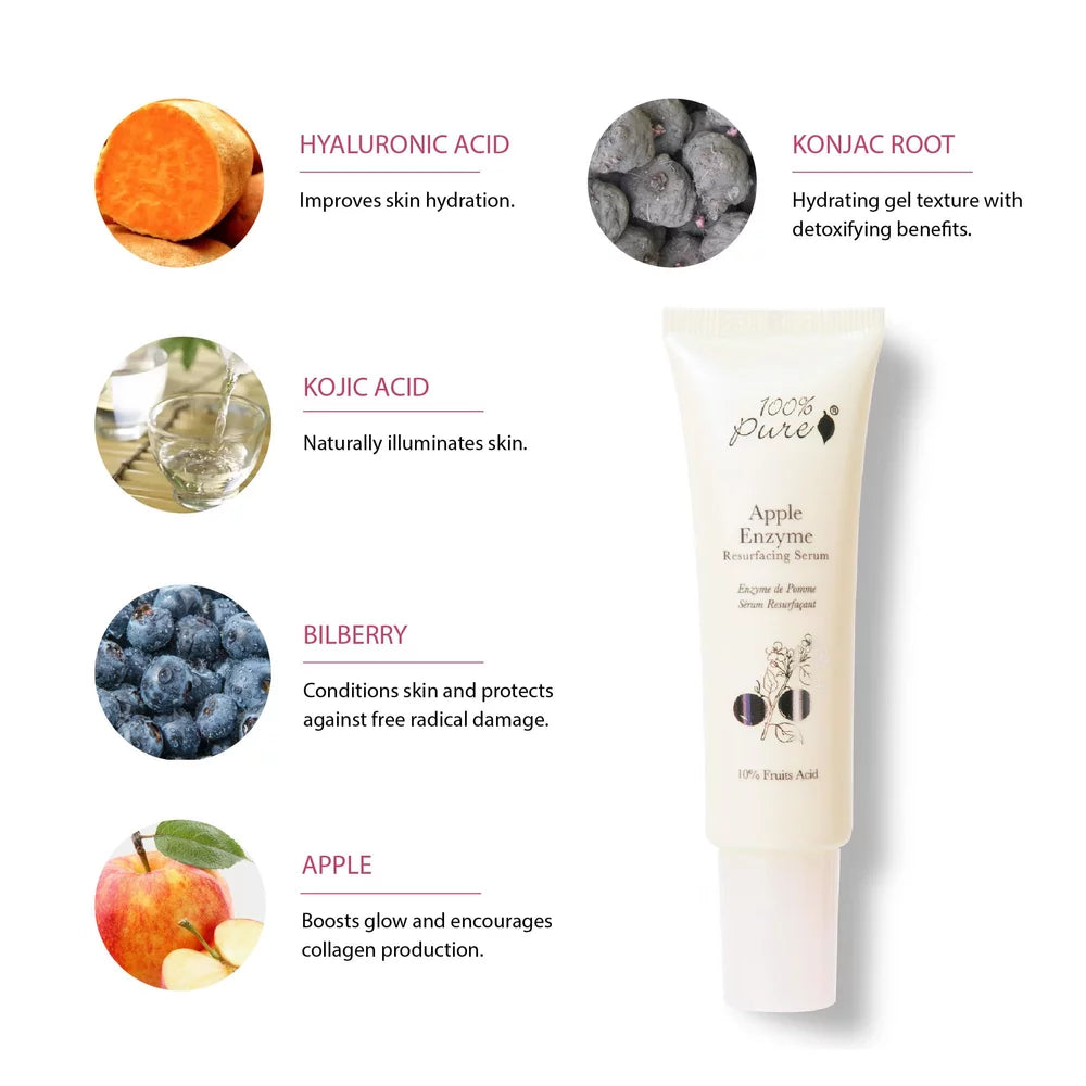 Apple Enzyme Resurfacing Serum - 100% Pure