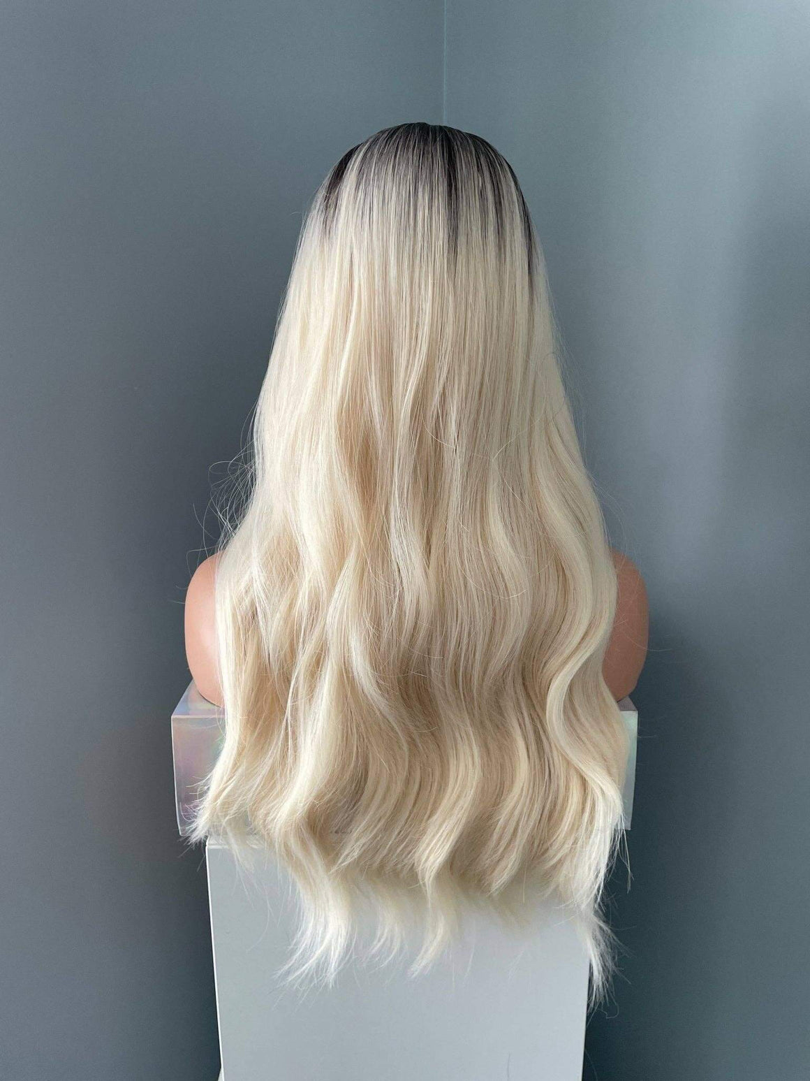 Camille Rooted Blonde Wig with Bangs