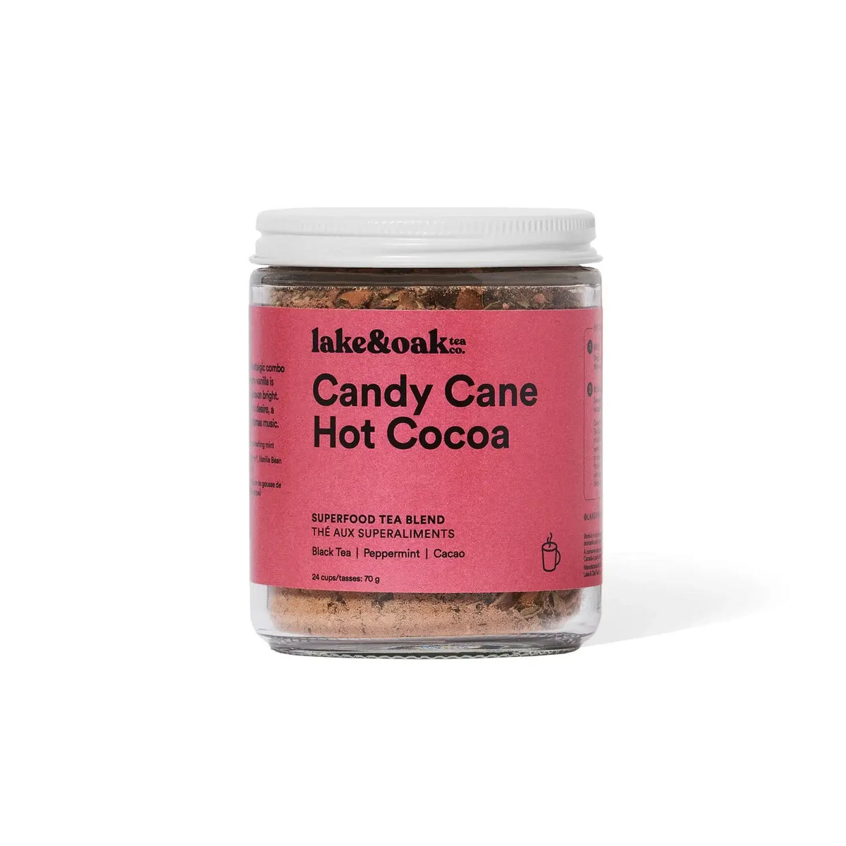 Candy Cane Hot Cocoa 70g | Lake & Oak Tea