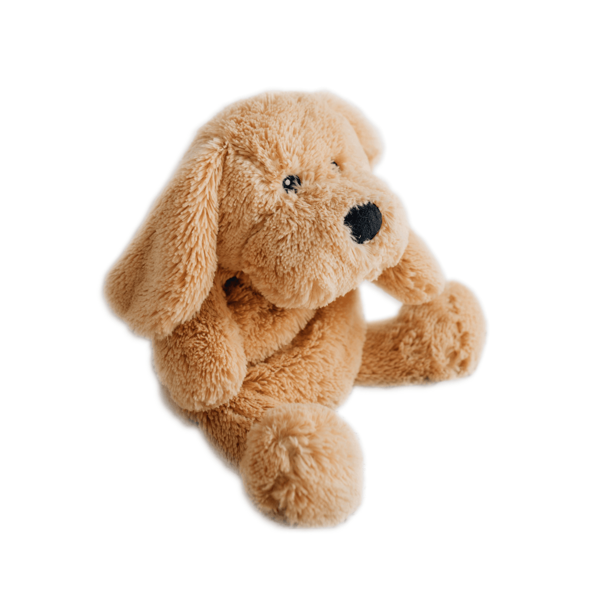 Charlie The Weighted Puppy Dog Teddy, a soft plush toy designed for comfort and therapeutic benefits.