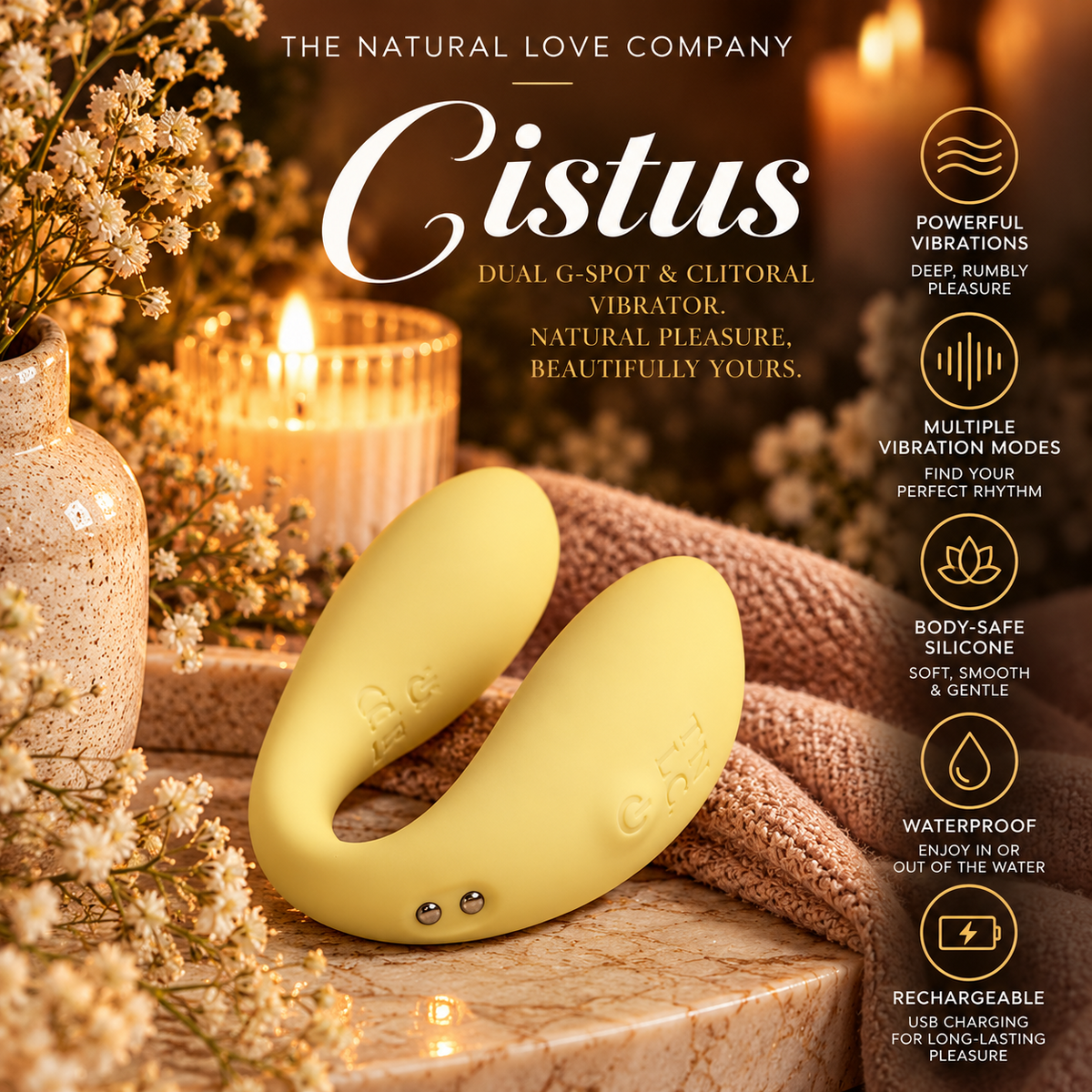 Cistus | Dual G Spot & Clitoral Vibrator | Ocean Plastic