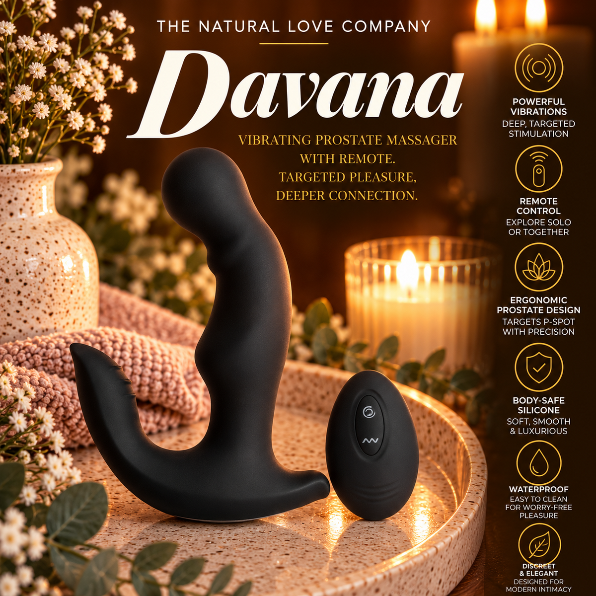 Davana | Vibrating Prostate Massager with Remote