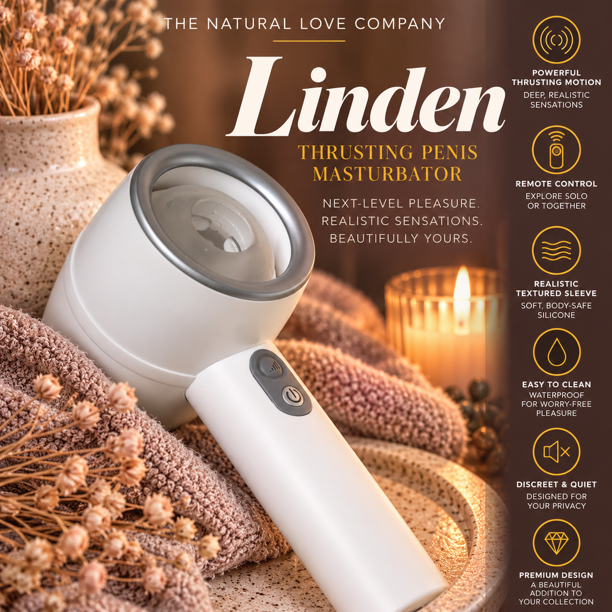 Linden | Thrusting Penis Masturbator