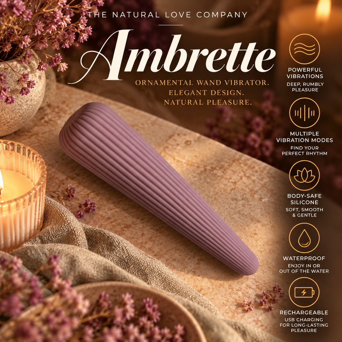 Ambrette | Ornamental Wand Vibrator