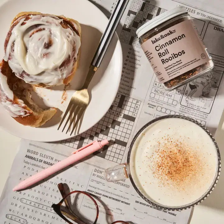 Cinnamon Roll Rooibos – Superfood Tea Blend 70g | Lake & Oak Tea