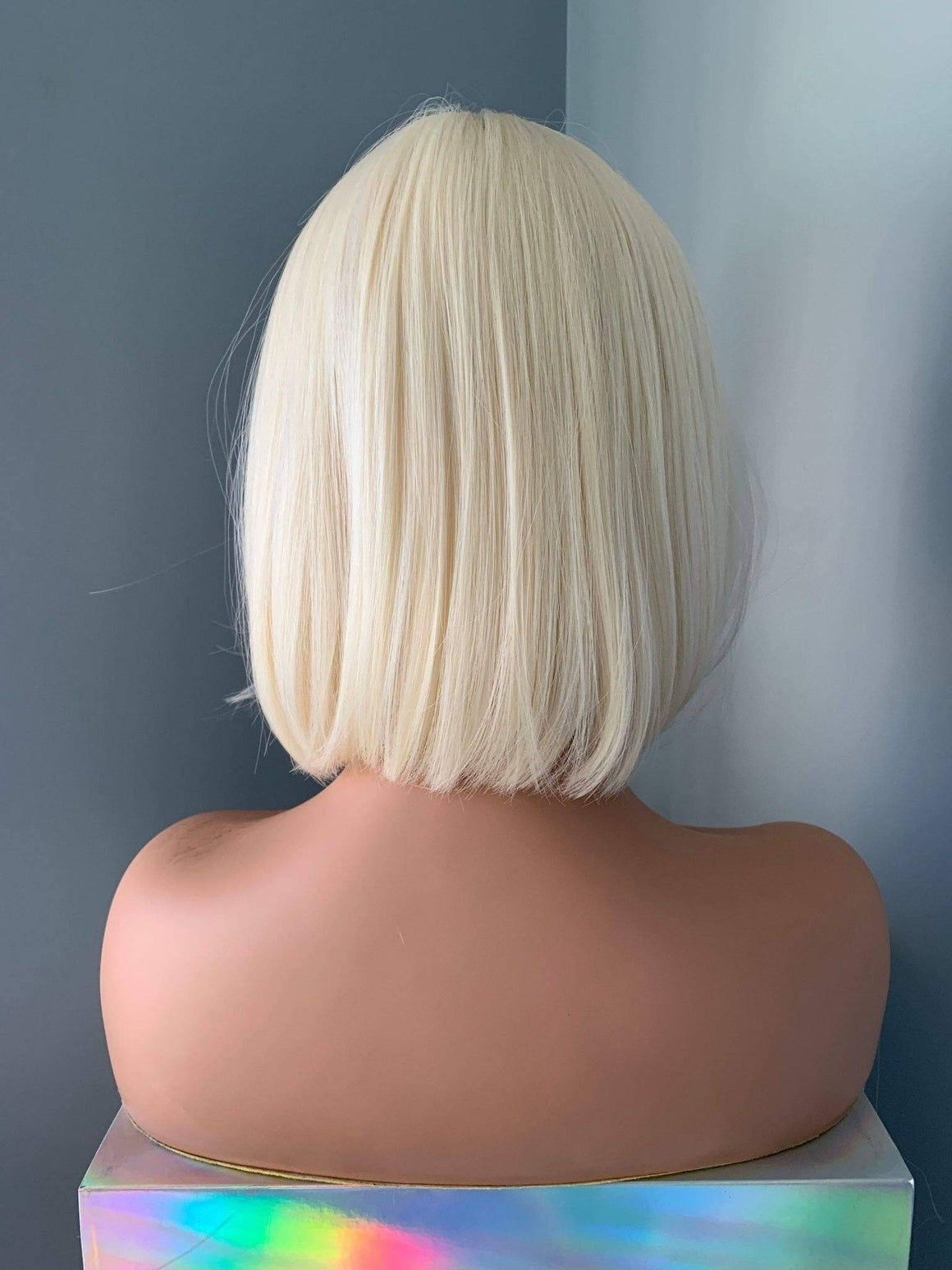 Claire Short Blonde Bob Wig with Bangs