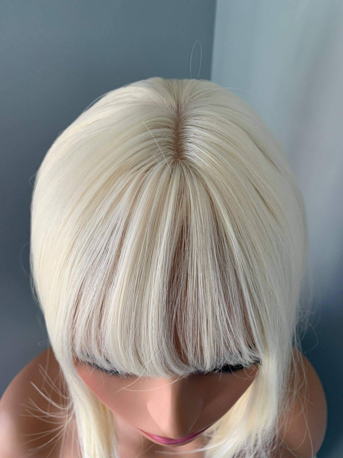 Claire Short Blonde Bob Wig with Bangs