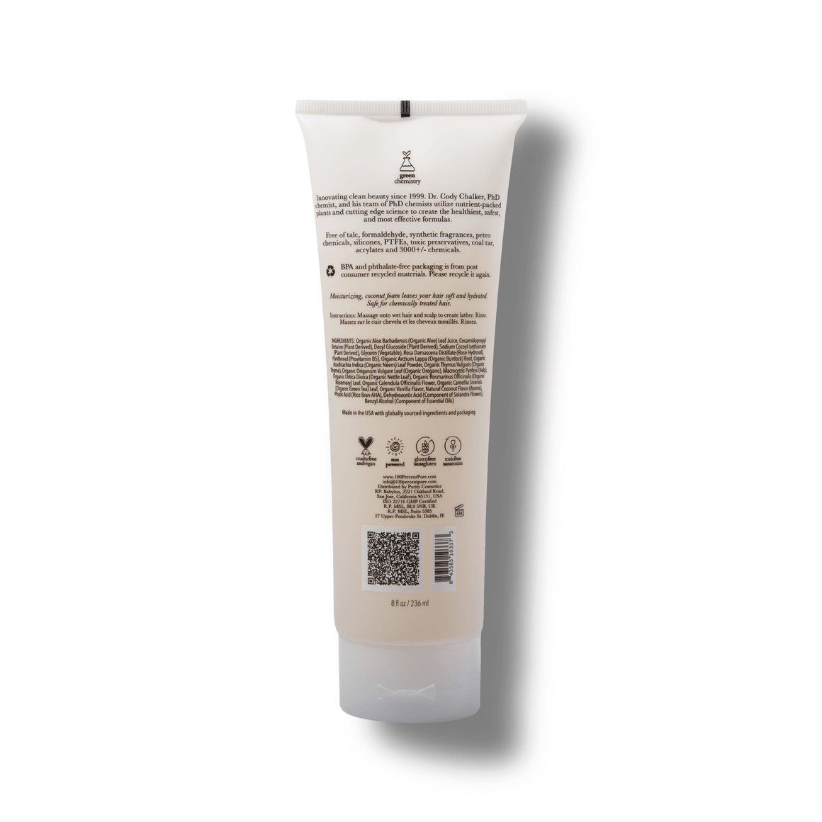 Coconut Milk Restorative Shampoo - 100% Pure