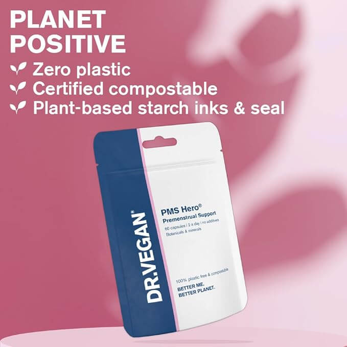DR.VEGAN PMS Hero® PMS relief - 60 capsules