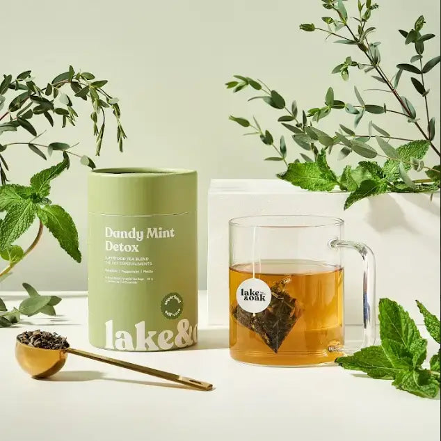 Dandy Mint Refresh – Superfood Tea Blend 50g | Lake & Oak Tea