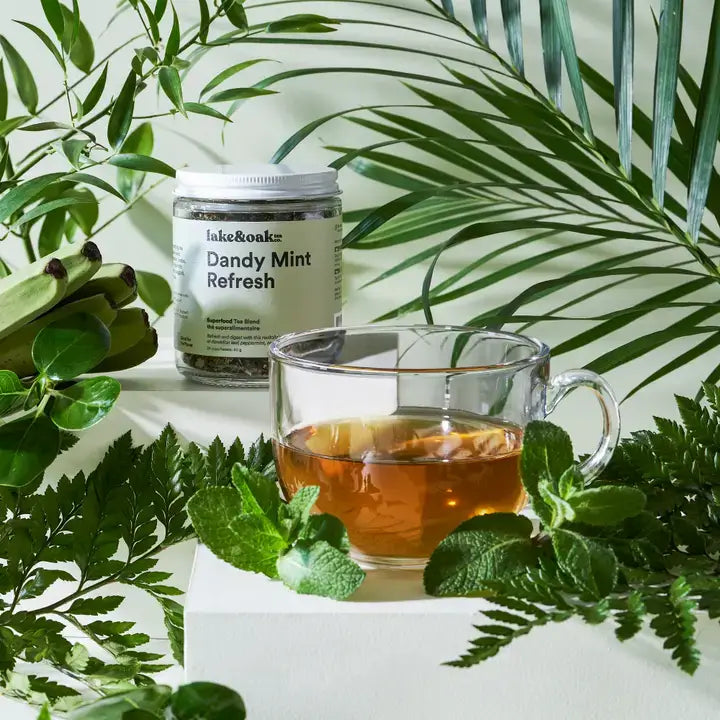 Dandy Mint Refresh – Superfood Tea Blend 50g | Lake & Oak Tea