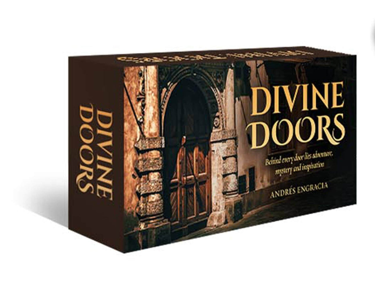 Divine Doors Oracle Card Deck box featuring stunning door designs for inspiration and self-reflection.