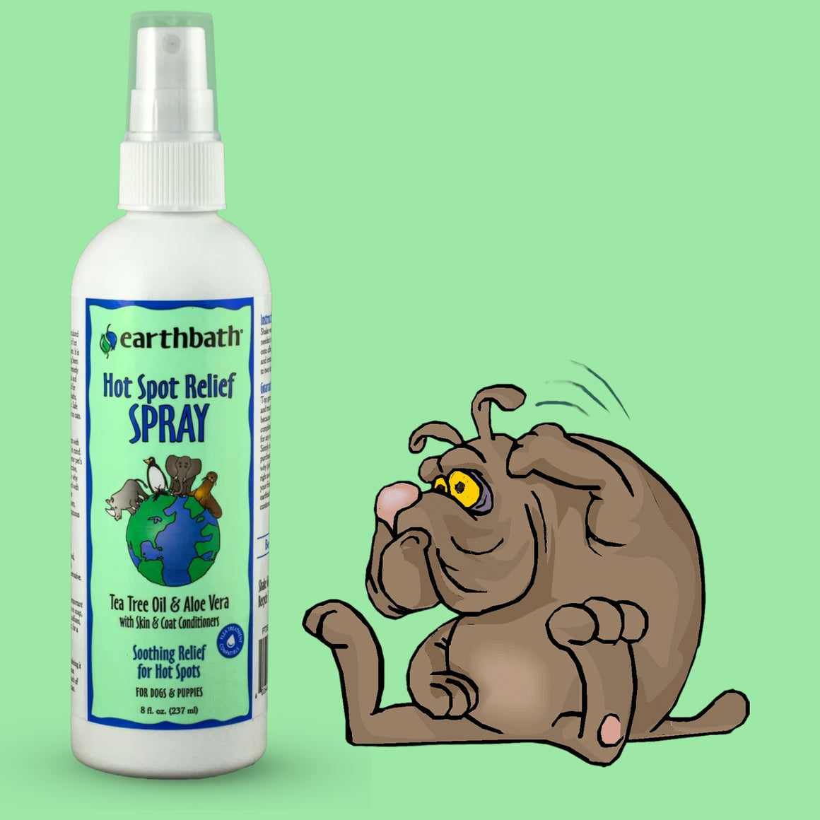 Dog Hot Spot & Itch Relief Earthbath - Tea Tree Oil 8oz / 237ml
