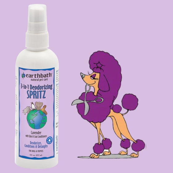 Dog Spritz Earthbath 3-in-1 Deodorizing - Lavender 237ml
