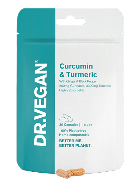 DR.VEGAN Curcumin & Turmeric, 30 Capsules