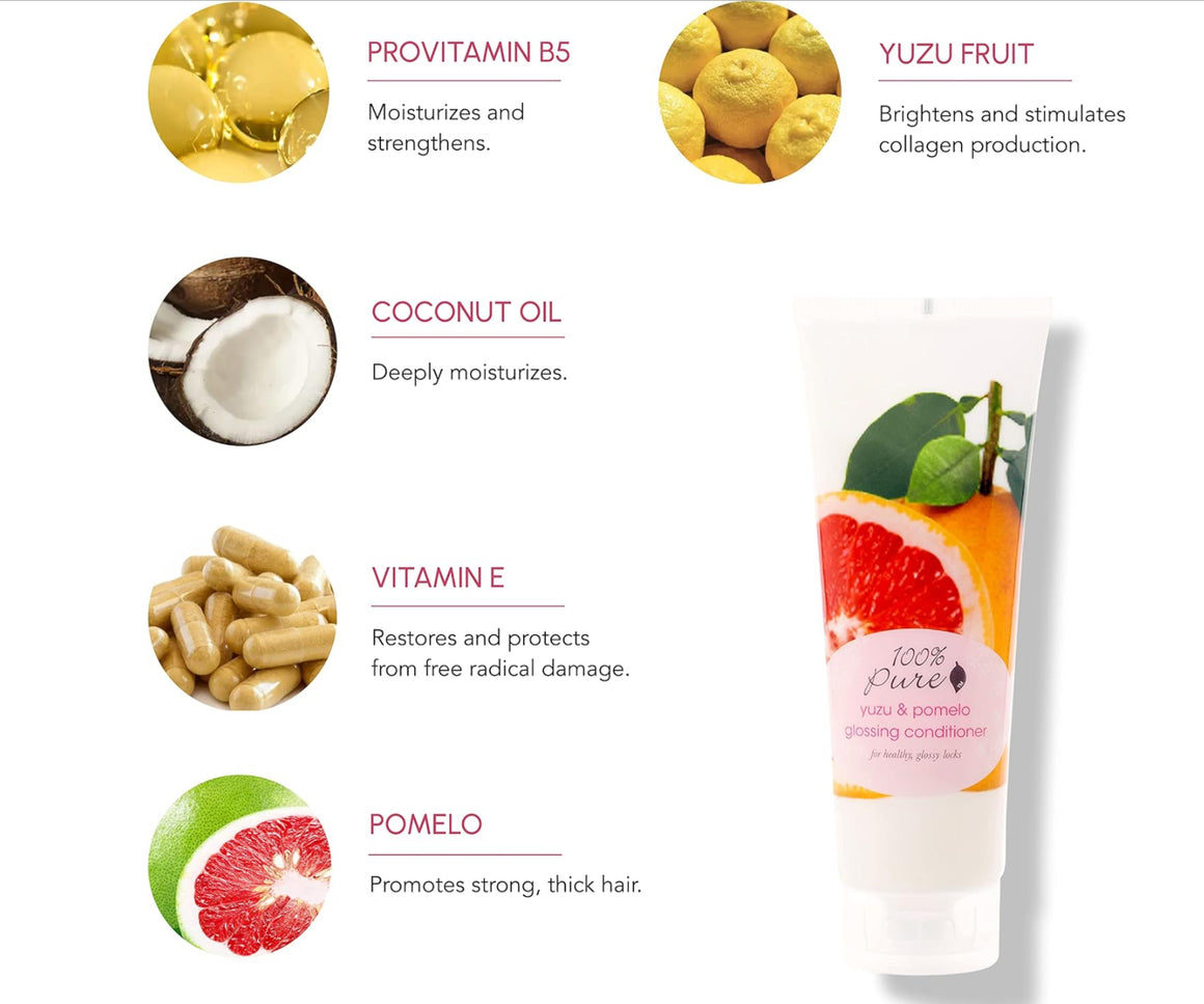 Yuzu & Pomelo Glossing Conditioner - 100% Pure