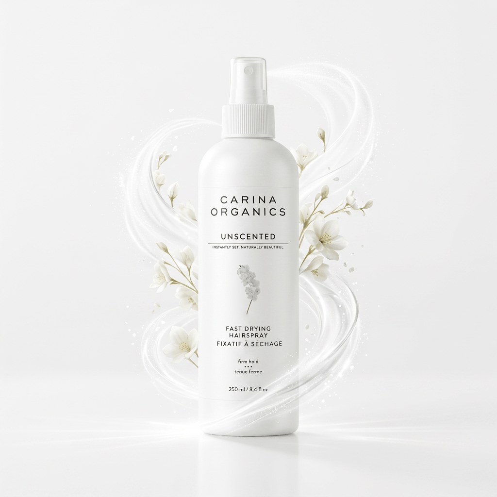 Unscented Fast Drying Hair Spray 250ml - Carina Organics