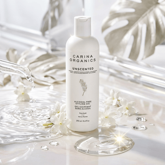 Unscented Alcohol-Free Styling Gel 250ml - Carina Organics