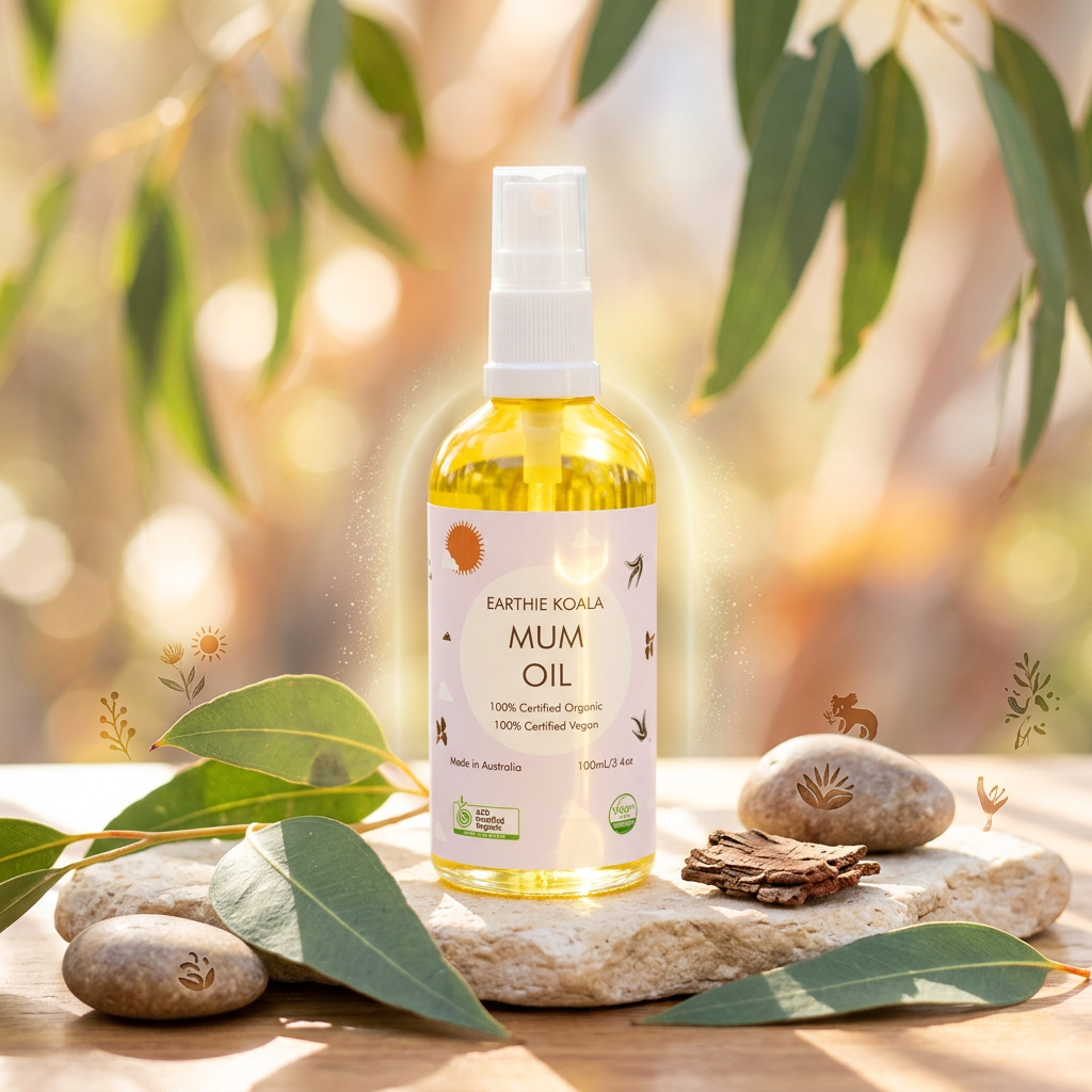 Mum Hydrating Body Oil with Turmeric 100ml - Earthie Koala