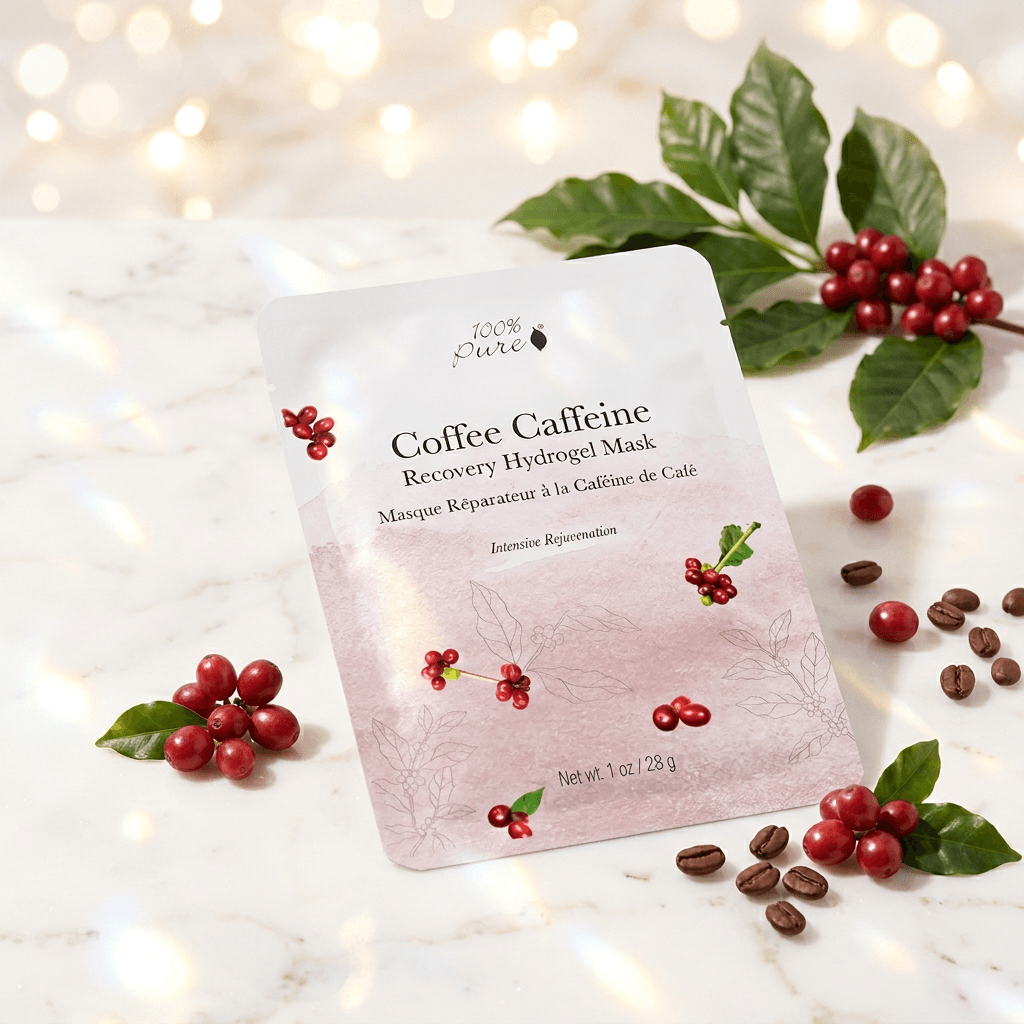 Coffee Caffeine Recovery Hydrogel Mask - 100% Pure