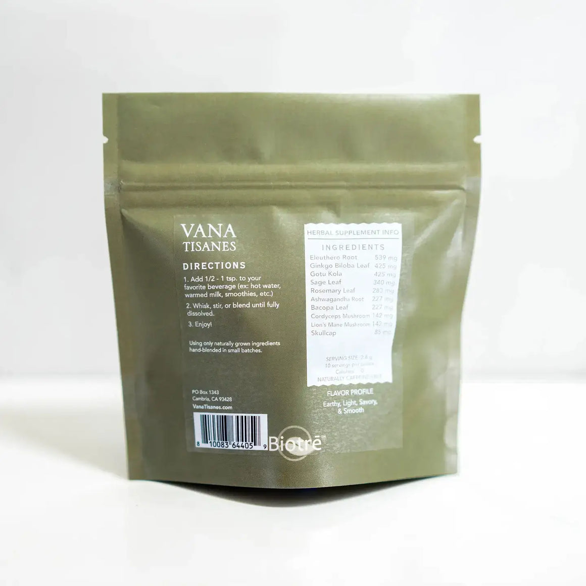 Focus Plant & Mushroom Powder For Brain Health