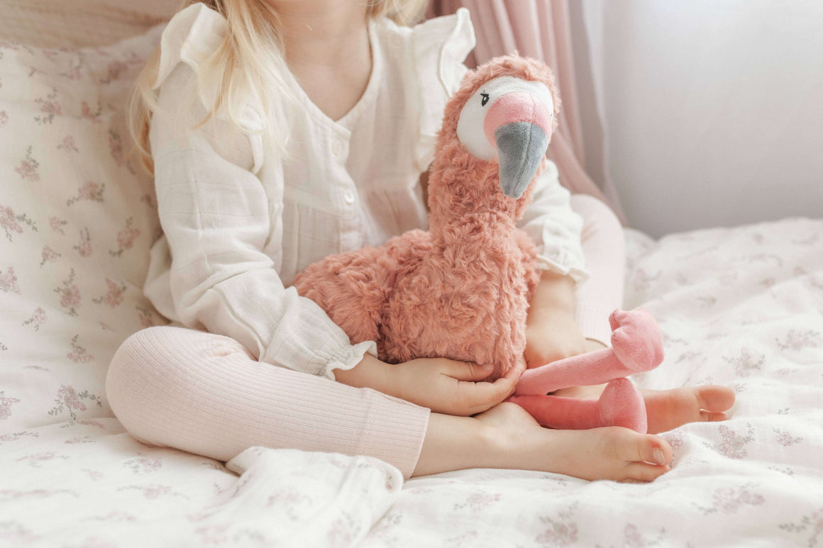 Francesca The Flamingo Weighted Teddy