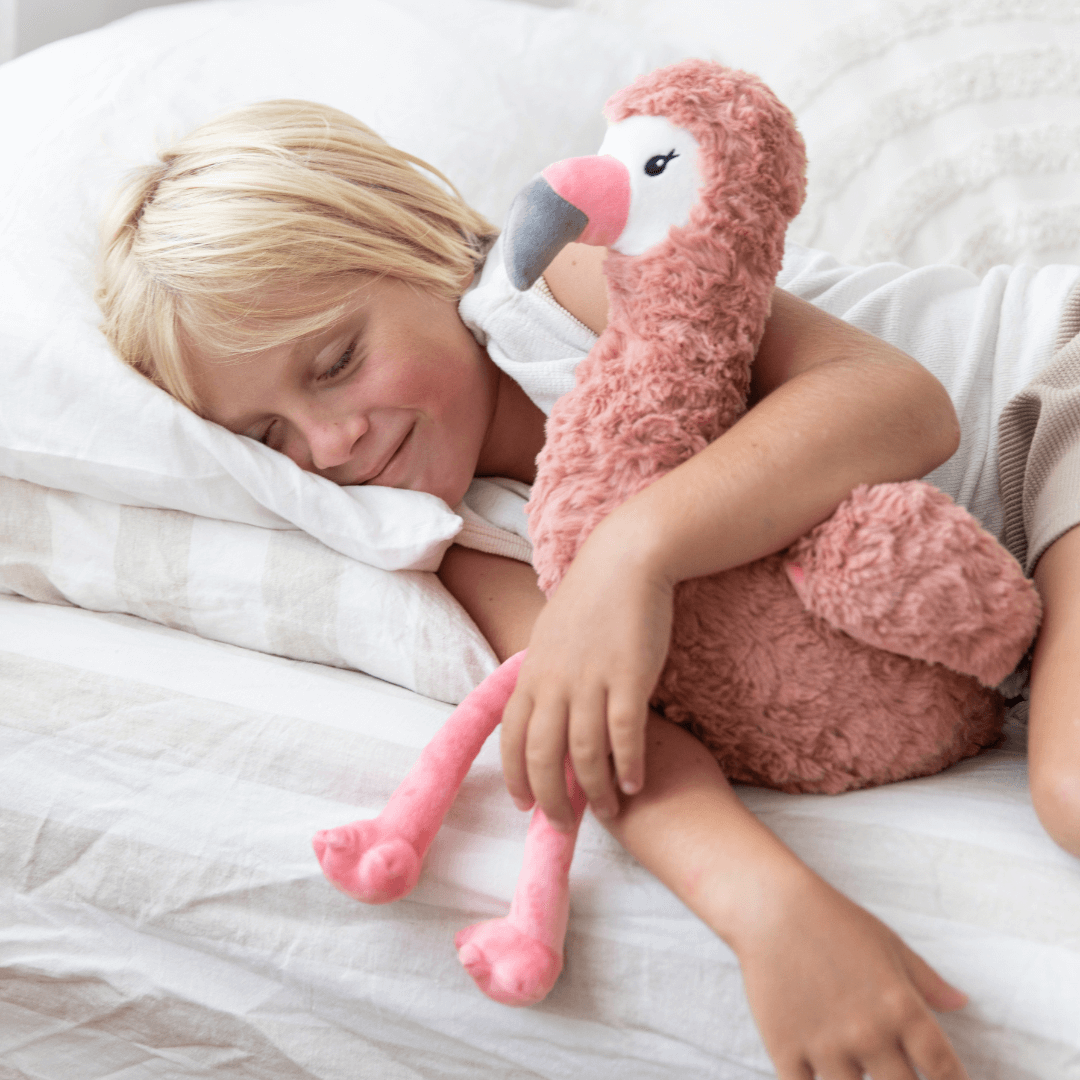 Francesca The Flamingo Weighted Teddy
