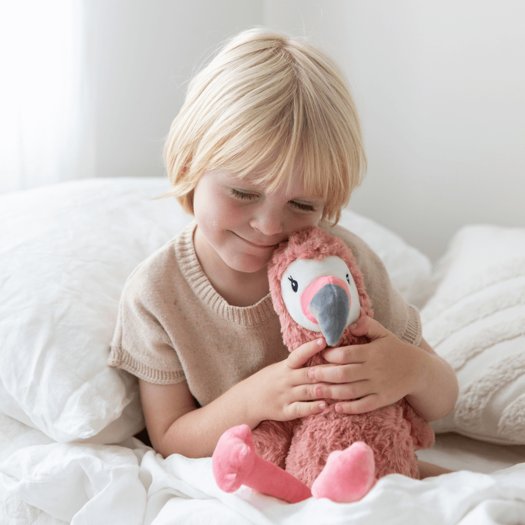 Francesca The Flamingo Weighted Teddy