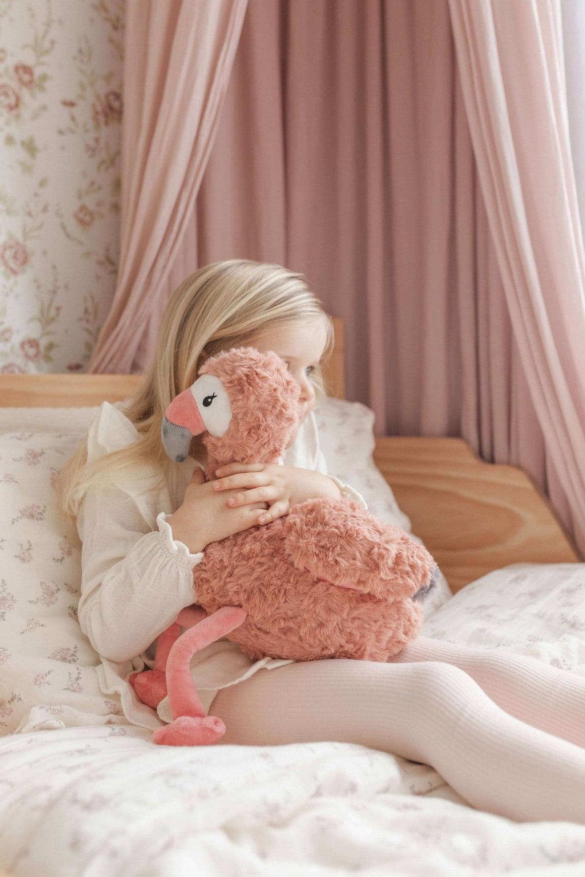 Francesca The Flamingo Weighted Teddy
