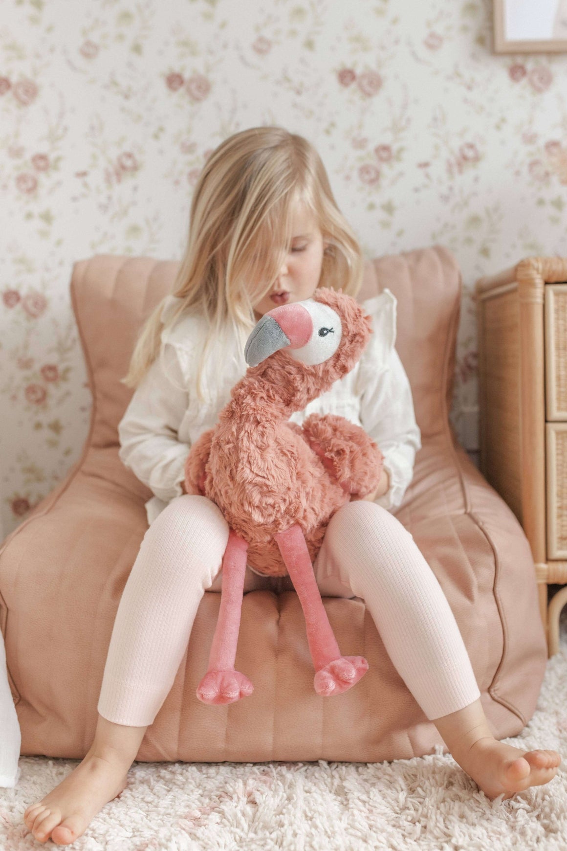 Francesca The Flamingo Weighted Teddy