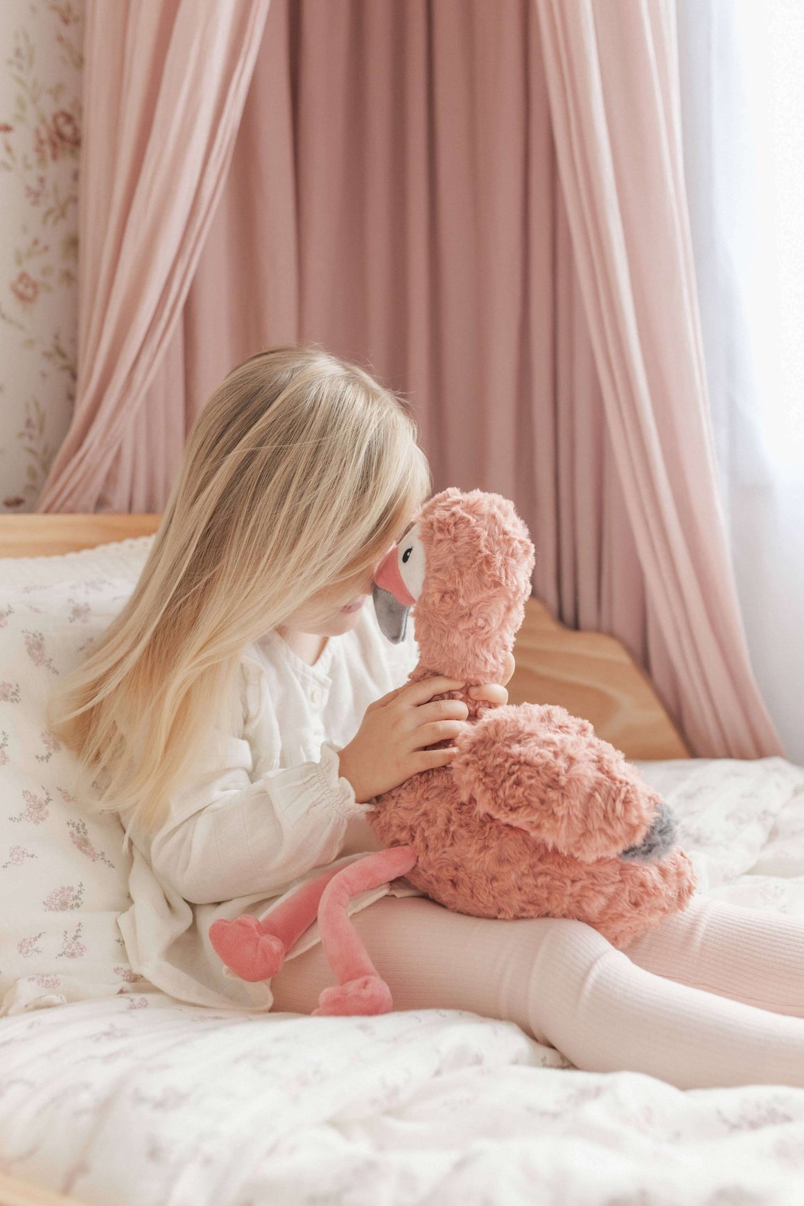 Francesca The Flamingo Weighted Teddy