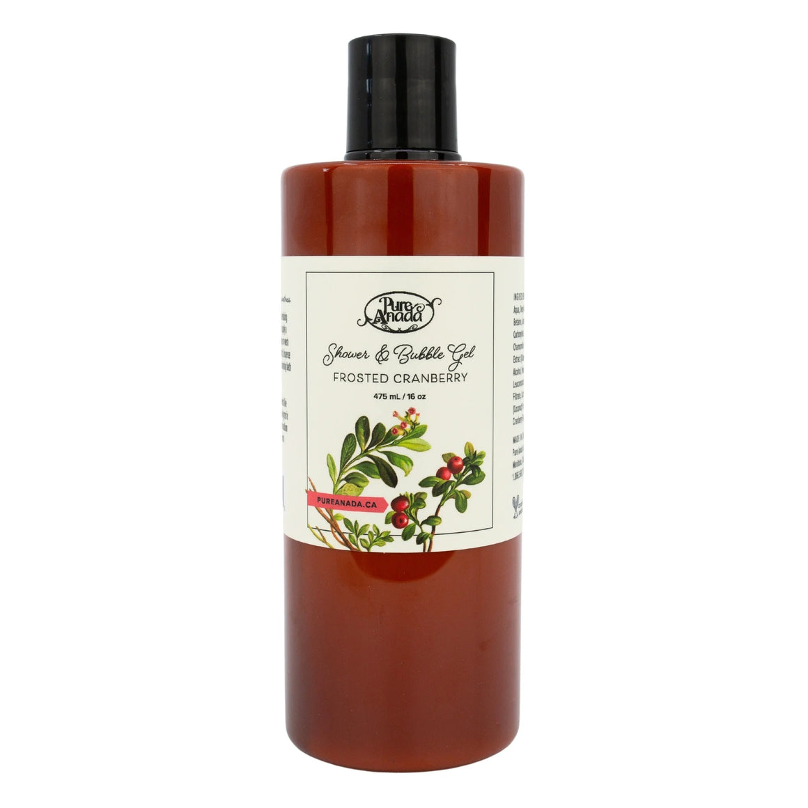 **NEW** Frosted Cranberry Bubble & Shower Gel 475ml - Pure Anada
