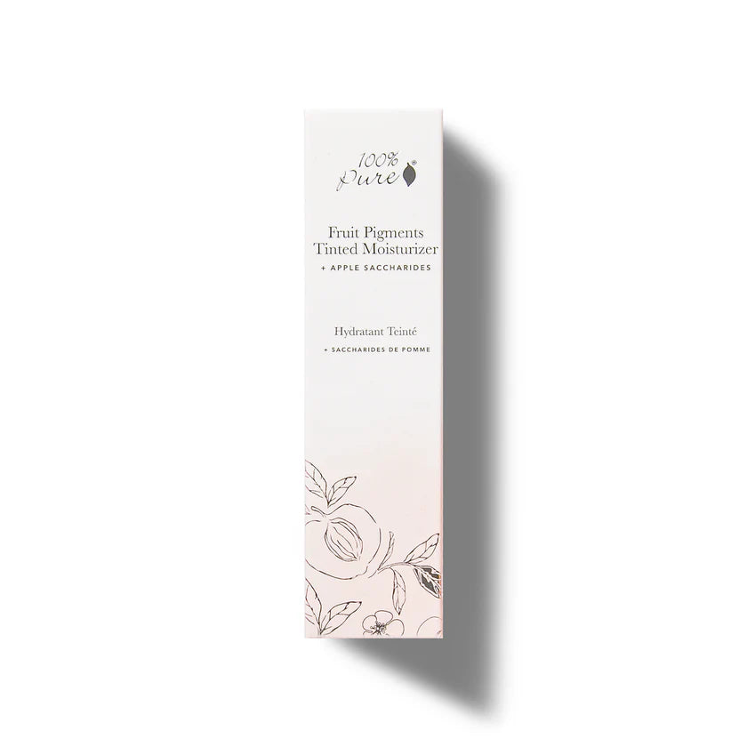Product packaging with floral design on a white background