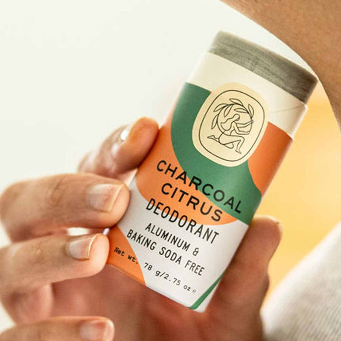 Charcoal Citrus Deodorant Plastic-Free Tube